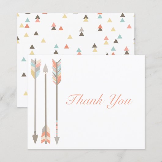 Arrow Dankeschön Karte (Vorne/Hinten)