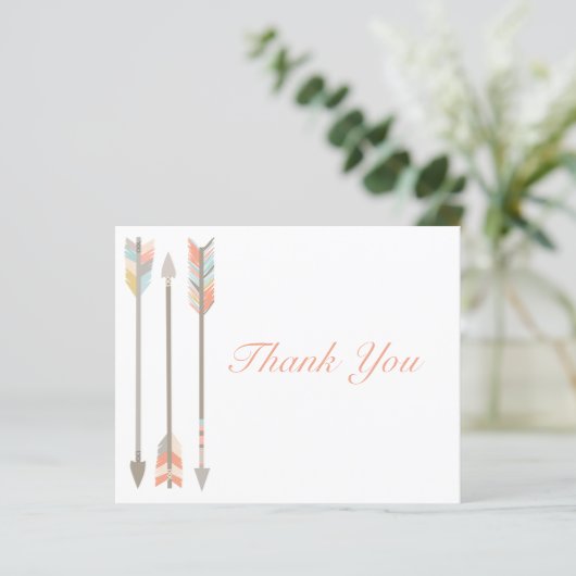 Arrow Dankeschön Karte (Stehend Vorderseite)