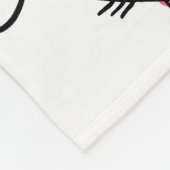 Arrow des Valentins Herz nahtlos Fleecedecke (Ecke)
