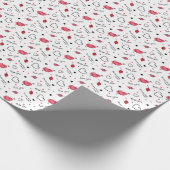 Arrow des Valentins Herz nahtlos Geschenkpapier (Ecke)