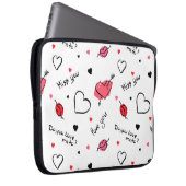 Arrow des Valentins Herz nahtlos Laptopschutzhülle (Vorne Rechts)