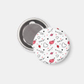 Arrow des Valentins Herz nahtlos Magnet (Vorderseite/Rückseite)