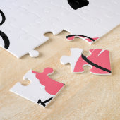 Arrow des Valentins Herz nahtlos Puzzle (Seite)