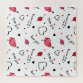 Arrow des Valentins Herz nahtlos Puzzle (Horizontal)
