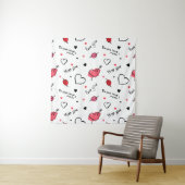 Arrow des Valentins Herz nahtlos Wandteppich (Beispiel)