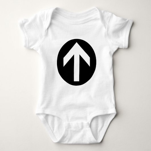 Arrow Disk Baby Strampler (Vorderseite)
