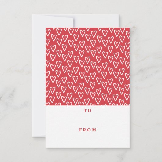 Arrow Frame Klasse Valentine - Cherry Einladung (Rückseite)