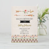 Arrow-Geschlecht offenbart Party Einladung (Stehend Vorderseite)