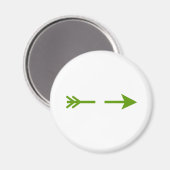 Arrow Green zerbrochen das MUSEUM Zazzle Geschenke Magnet (Vorderseite/Rückseite)