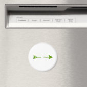 Arrow Green zerbrochen das MUSEUM Zazzle Geschenke Magnet (In Situ (Geschirrspüler))