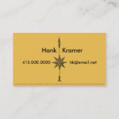 Arrow-Initialen für Compass-Rose Visitenkarte (Rückseite)