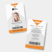 Arrow Medical Staff ID + Strichcode Vertikal Ausweis (Front & Back)