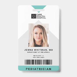 Arrow Medical Staff ID + Strichcode Vertikal Ausweis