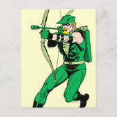 Arrow mit grüner Pfeil Postkarte (Vorderseite)