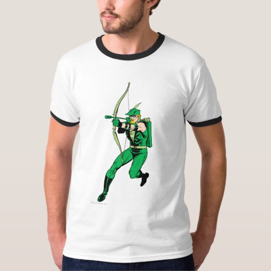 Arrow mit grüner Pfeil T-Shirt (Vorderseite)