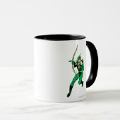 Arrow mit grüner Pfeil Tasse (VorderseiteRechts)