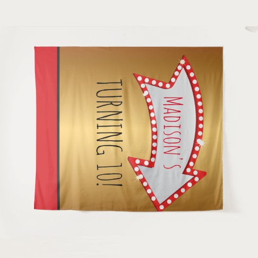 ARROW MOVIE MARQUEE CIRCUS Foto Op BACKDROP Wandteppich (Vorderseite (Horizontal))