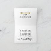 Arrow-Notecard Dankeskarte (Innenseite)