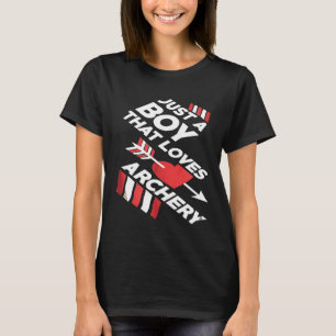 Arrow nur einen Jungen, der Lieben Bogenschießen T T-Shirt
