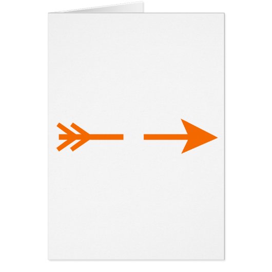 Arrow Orange zerbrochen MUSEUM Zazzle Geschenke (Vorne)