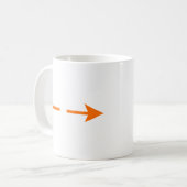Arrow Orange zerbrochen MUSEUM Zazzle Geschenke Kaffeetasse (Vorderseite Links)