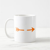 Arrow Orange zerbrochen MUSEUM Zazzle Geschenke Kaffeetasse (Links)