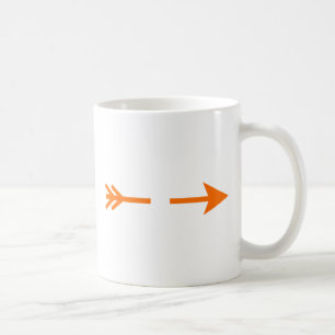 Arrow Orange zerbrochen MUSEUM Zazzle Geschenke Kaffeetasse