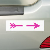 Arrow Pink gebrochen MUSEUM Zazzle Geschenke Autoaufkleber (Auf Auto)