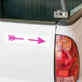 Arrow Pink gebrochen MUSEUM Zazzle Geschenke Autoaufkleber (Auf Lkw)