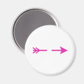 Arrow Pink gebrochen MUSEUM Zazzle Geschenke Magnet (Vorderseite/Rückseite)