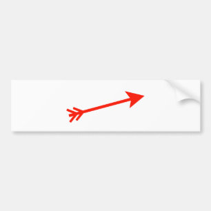 Arrow Red 15deg The MUSEUM Zazzle Geschenke Autoaufkleber