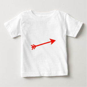Arrow Red 15deg The MUSEUM Zazzle Geschenke Baby T-shirt