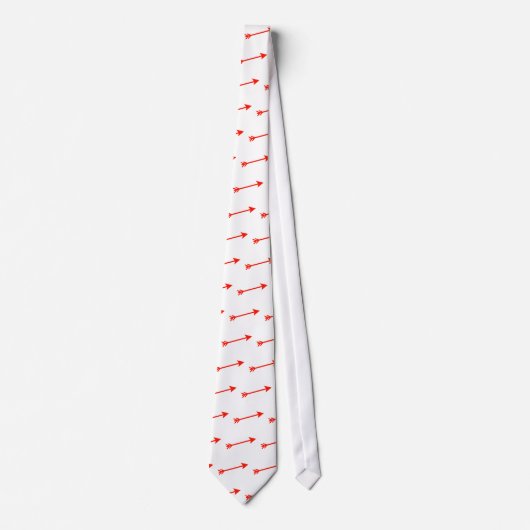 Arrow Red 15deg The MUSEUM Zazzle Geschenke Krawatte (Vorderseite)