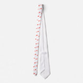 Arrow Red 15deg The MUSEUM Zazzle Geschenke Krawatte (Rückseite)