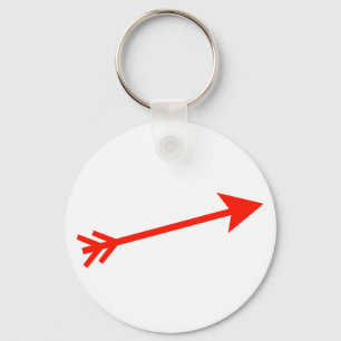 Arrow Red 15deg The MUSEUM Zazzle Geschenke Schlüsselanhänger