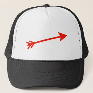 Arrow Red 15deg The MUSEUM Zazzle Geschenke Truckerkappe