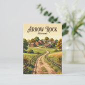 Arrow Rock Missouri Postkarte (Stehend Vorderseite)