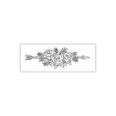 Arrow, Rose, Blume Posy 3 Permastempel (Design)