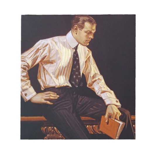 Arrow Shirt Collars, 1914 von J. C. Leyendecker Notizblock (Vorderseite)