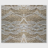 Arrow Town Burlap Geschenkpapier (Flach)