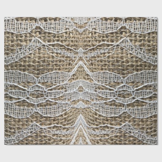 Arrow Town Burlap Geschenkpapier (Flach)