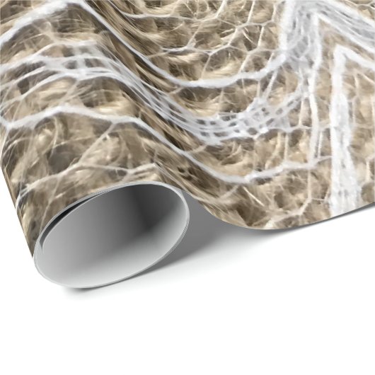 Arrow Town Burlap Geschenkpapier (Rolleneckpunkt)