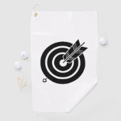 Arrow traf ein runder Ziel Golf Handtücher (Insitu)