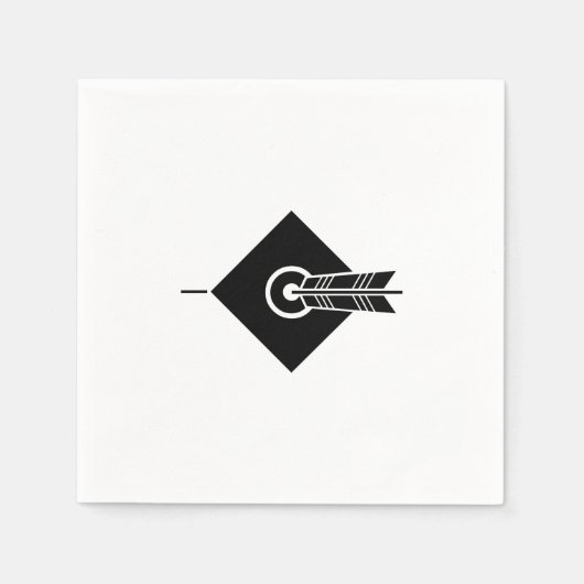 Arrow-Trefferziel Napkins Serviette (Vorderseite)