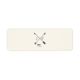 Arrow und Antler Rustikale Creme & Blue