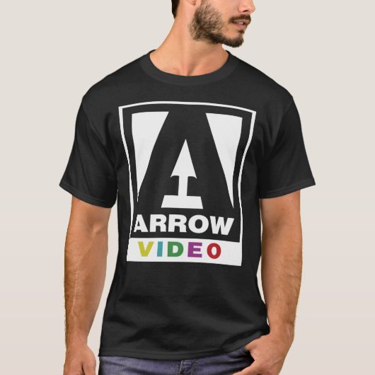 Arrow-Videologo (weiß) Klassischer T - Shirt (Vorderseite)