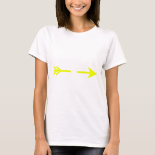 Arrow Yellow gebrochen MUSEUM Zazzle Geschenke T-Shirt