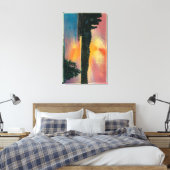 Arrowhad-See bei SunsetLake Arrowhead, CA Leinwanddruck (Insitu (Schlafzimmer))