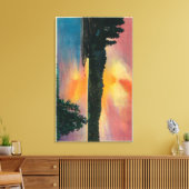 Arrowhad-See bei SunsetLake Arrowhead, CA Leinwanddruck (Insitu (Wohnzimmer))