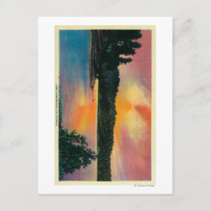 Arrowhad-See bei SunsetLake Arrowhead, CA Postkarte